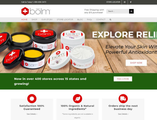 Bolm Skin Care Website